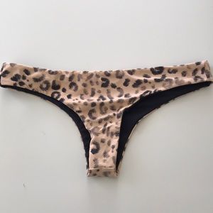 Billabong leopard print bikini bottom